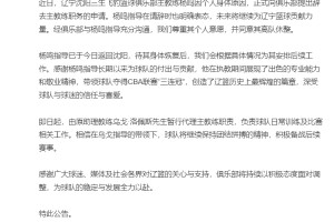 华体会体育app下载-杨鸣辞职登热搜！大V不满其成辽篮替罪羊 球迷狂刷杨导脱离苦海